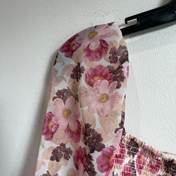 Aritzia Mini Floral Long Sleeve Tempest Dress Size Small - Picture 7 of 9